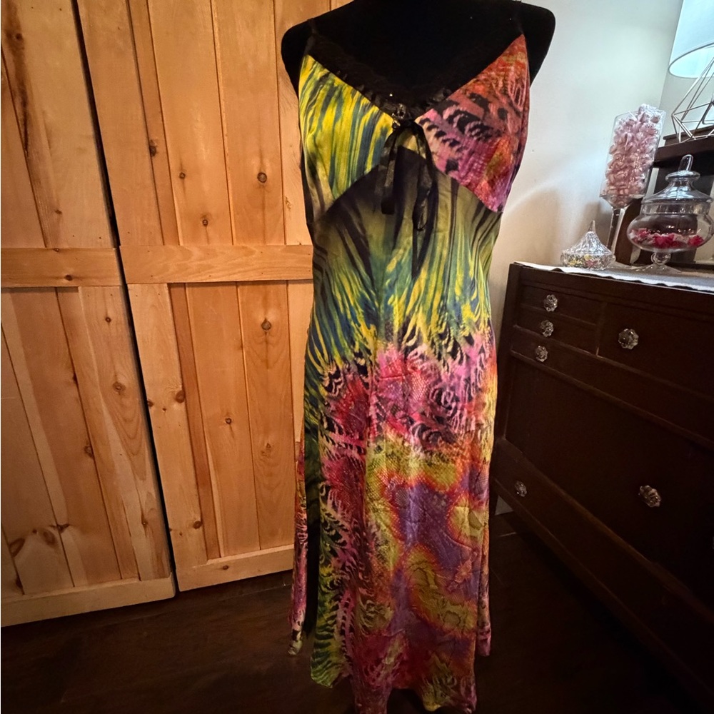 Multicolor Tie-Dye Maxi Dress